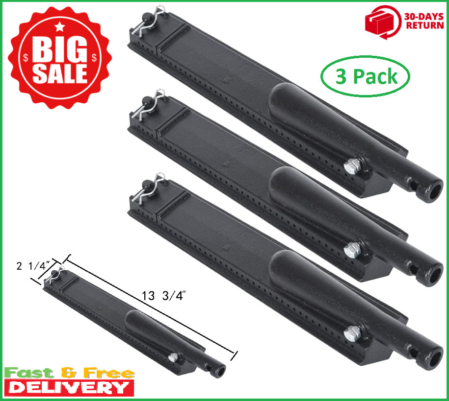 13 3/4″ Cast Iron Grill Pipe Burner Replacement for Charbroil 463230203 46123040