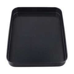 Black Oven Pan Non Coating High Carbon Steel Baking Tray with Easy Grip Handles