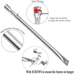 Stainless Steel Replacement Parts for Chargriller Grills, 3 Burners
