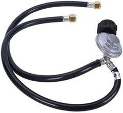 Durable 2ft Y-Splitter Propane Regulator with Double Hoses for Safe Outdoor Use