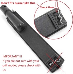 Grilljob 4Pc Heavy Duty Cast Stainless Steel Bbq Grill Burners 16 1/8