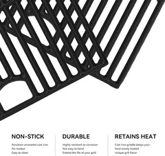 17Inch Grill Grates for Nexgrill 6 Burner 720-0896 720-0896B 720-0896E 720-0898