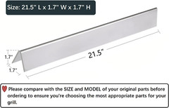 21.5″ Flavorizer Bars Replace for Weber 7534 Genesis Silver A,Spirit 200 Series