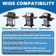 Grill Grates 2 pcs Cast Iron 14 3/4″ x 10 3/4″ for Broil King 9312-67 9346-54
