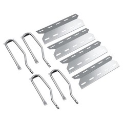 Stainless 7300337 Grill Burner Tube NGCHP2 Heat Plates For Jenn Air 7200337