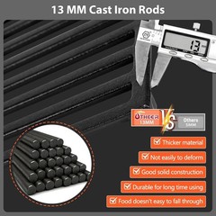 Sear Like a Pro! 2-Pack Cast Iron Grill Grates for Weber Spirit 200 Gas Grills