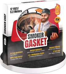 Smoker Gasket – 0.6’’ Wide 0.2’’ Thick High Temp Seal Grill Gasket – 17 FT Long