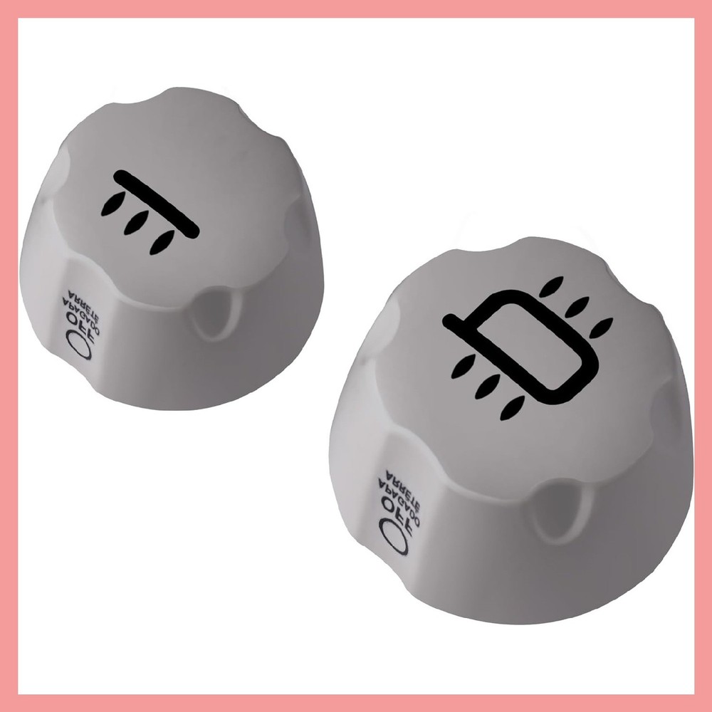 1Pair 60088 BBQ Burner Knobs For Weber Q300 Q320 Q3000 Q3200 Series Gas Grills