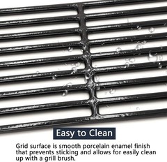 Grill Parts Set for Chargriller 5050, 5650, 3001, 3008 – Cast Iron Grates, Heat