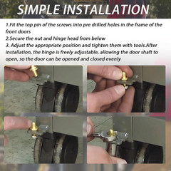 70332 Adjustable Door Hinge Pin Compatible with Weber Genesis, Summit and Spirit