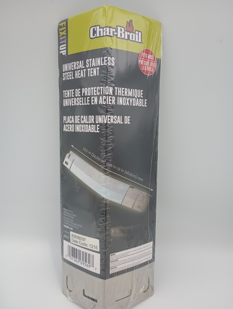 Char-Broil Stainless Steel Heat Tent Universal Fit Expands from 13.5″ To 19″