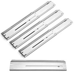 4 Pack Adjustable Grill Heat Plates, Extend from 11.75″ up to 21″ Length，Gas …