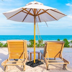 130LBS Extra Large Umbrella Base Weight Set of 2 Patio Fillable Sand Bags for