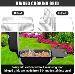 Easy-Refuel Hinged Grid for PK Grills – Series 300, 3714, Stability Assurance