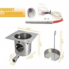 Replacements for Pit Boss Treager Pellets Grill/Smoker Parts (2, silver