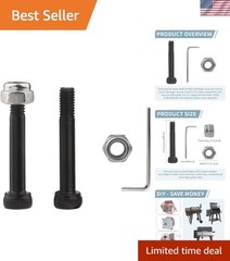 2 Set Replacement 74072 Auger Motor Shaft Nut & Bolt, Fit for Traeger, Z-Gril…