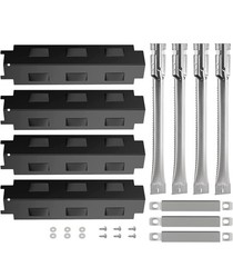 Replace parts 4-pack Porcelain Steel Heat Plate Replacement for Select Gas Grill