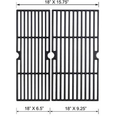 Durable 18″ Cast Iron Grates Replacement for Charbroil Grill