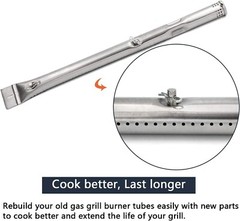Replacement Grill Burners Crossover Tubes Heat Plates for Charbroil