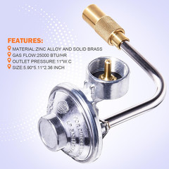 Blackstone Regulator for 17 22 Inch Tabletop Griddles Propane Tank Connection