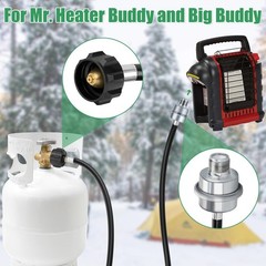7ft Propane Fuel Filter with Hose Connect 20-40 lb Propane Tanks, CSA Certified