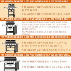 67445 8 Inch Grill Wheels Replacement for Weber For Weber Genesis II & II LX