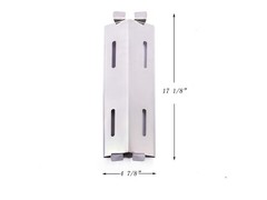 8 Pack Stainless Steel Heat Plates and Stainless Steel Grill Burners Replacement