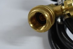 KSUN Flexible Natural & Propane Gas Hose Gas Grill Regulator w/ Tank Level Guage