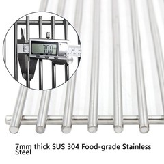 Stainless Steel Grill Grates 17.5″x11.5″ for Weber Spirit & Genesis Grills, Dura