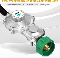 Propane Regulator 5FT Hose Type1 Connector