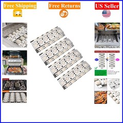 16.5 Inch Stainless Steel Heat Plate Set for Turbo & Nexgrill Gas Grills, 4-Pack
