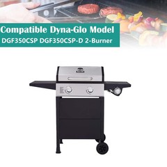 EasiBBQ Heat Plates Replacement for Dyna-Glo BBQ Grill 14.5″ x 5″, Black