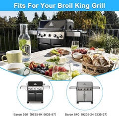 Broil King Baron 590 Replacement Grates, Burners & Heat Plates