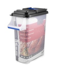 Broil King 66900 Pellet Storage Bin, Black 20 lbs, Black, Clear