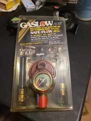 Gaslow Replacement LP Gas Regulator & Built-in Monitor Gauge W/ Shut Off NOS