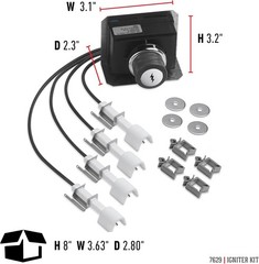 Igniter Kit for Genesis 330 Gas Grills, Black – Electronic Ignition Replacement