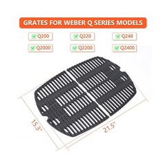 QuliMetal 7645 Cooking Grates for Weber Q200, Q2000, Q220, Q2200, Q240, Q260,…