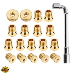 Natural Gas Orifices Nozzle Conversion Kit, DIY Burner Parts Brass Jet Nozzle…