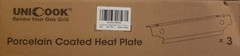 Unicook Porcelain Coated Heat Plates 3-Pack Universal Replacement 13-3/4″