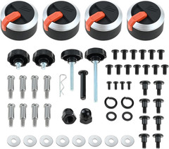 Gas Griddle Grill Orange Knobs Replacement for Blackstone 2177 Propane Griddles,