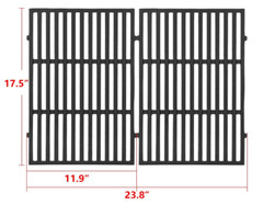 17.5″ Grill Grates Replacement for Weber 7638 7525 7526, Weber Spirit 300 Series