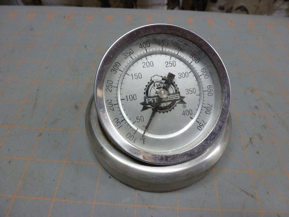 Used Replacement Propane Side Lid Thermometer for Pit Boss PB1285KC Combo