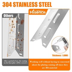 Grill Replacement Parts Stainless Steel Burner Heat Plate Kit