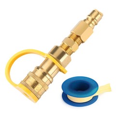 3/8″ Natural Gas Quick Connect Fittings，Lp Gas Propane Hose Quick Disconnect NEW