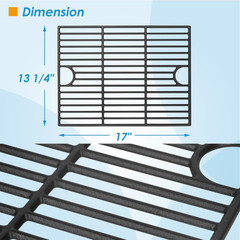 17″ Grill Grates Replacement Parts for Nexgrill 4-Burner 720-0830H 720-0783E Nex