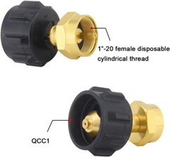 Qcc1 Regulator Valve 1Lb Tank Gas Propane Refill Adapter Outdoor Bbq Ki