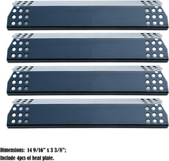 4 Set Parts for Grill Master BBQ Heat Shield Plate Tent Burner Cover Flame Tamer