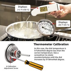 FERRODAY 1/2 NPT Stainless Steel Thermometer Dial Thermometer 1/2 NPT Homebre…