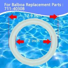 IKSI Replacements 2″ Spa Hot Tub Heater Gasket for Oring Balboa Gecko white