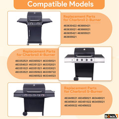 17 Inch Grill Grate for Charbroil Performance 2 Burner 463660421 463655621 46363